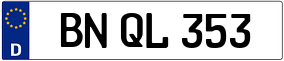 Trailer License Plate